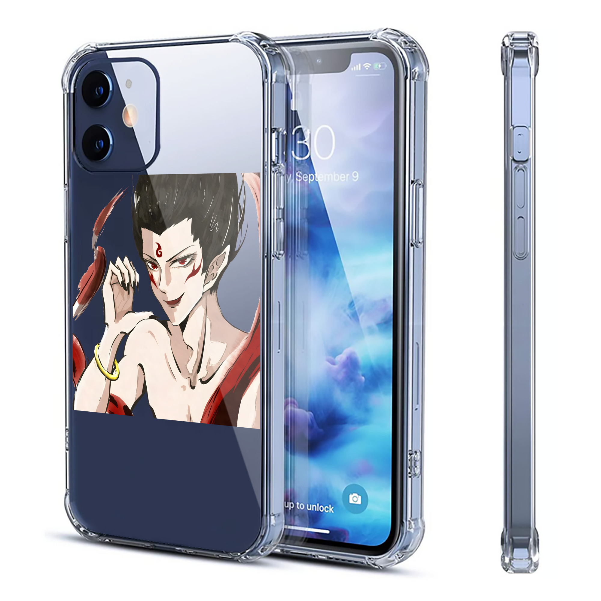 （画像用） Ne Zha 2 ナタ 魔童の大暴れ 【iPhone 12シリーズ対応】透明スマホケース（クリアソフトケース）